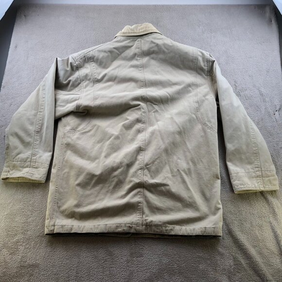 Brandon Thomas Mens Shirt Jacket Medium Corduroy Shacket Button Up Beige Casual - Picture 9 of 9